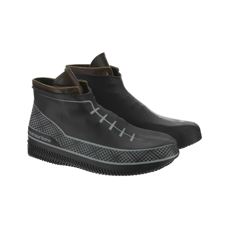 Couvre Chaussures Tucano Footerine En Silicone Impermeable Noir-Gris Sneaker Taille M Pour Chaussures 36 A 41 (Semelle Anti-Glisse)
