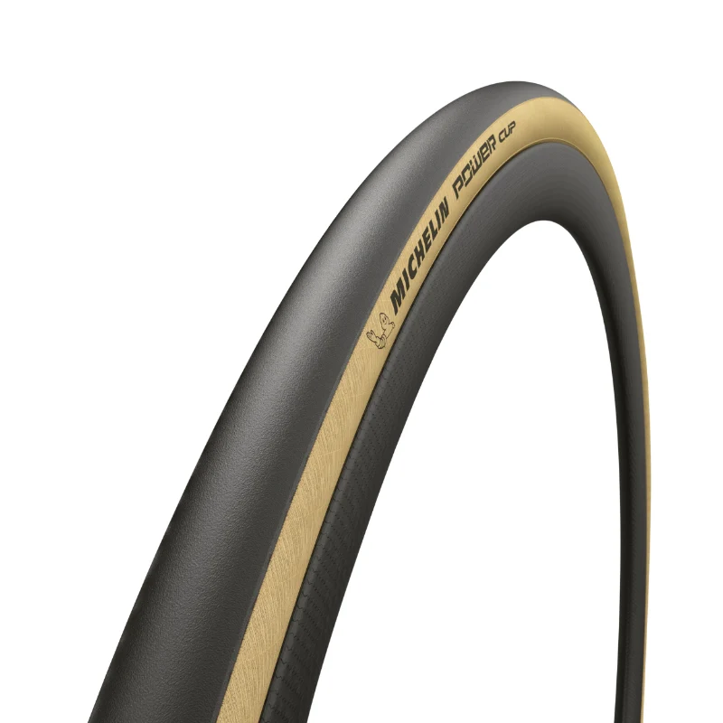 Pneu Route 700 X 25 Michelin Power Cup Classic Noir Flanc Beige Ts (25-622)