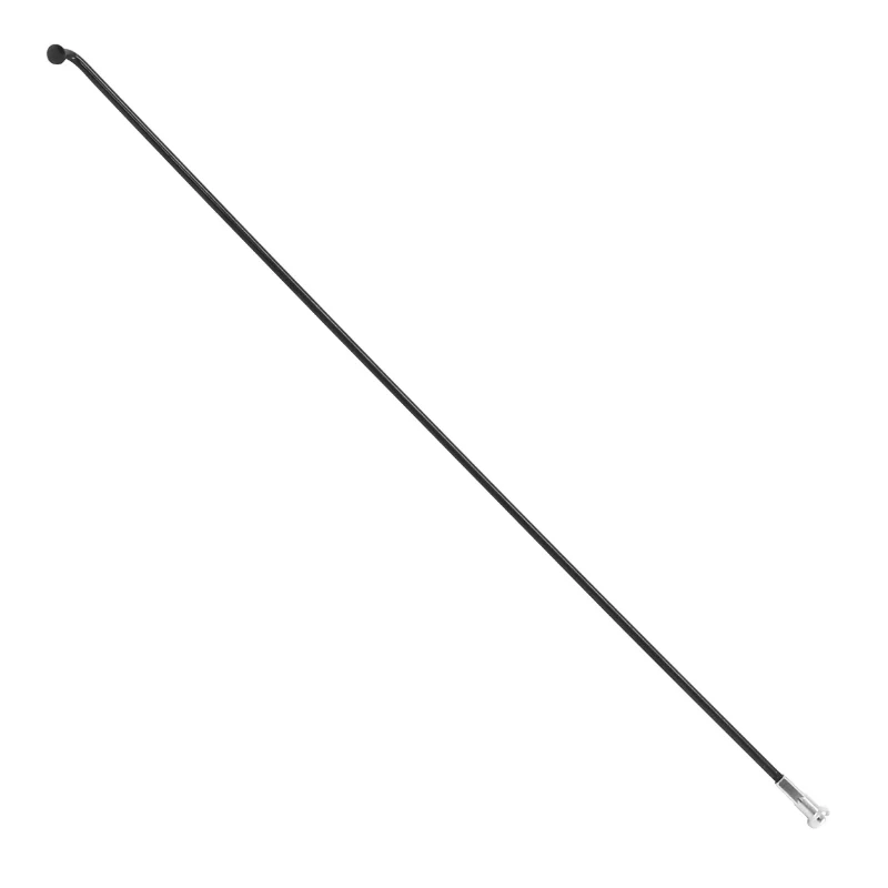 Rayon Leader Fox Noir Tête Coudée Lg 233 Diam 2.3 mm Pour Sandy - Induktora -Barnet - Nara - Park City (Vendu A L'Unite Sans Écrou) - Voir 185897 Pour Écrou