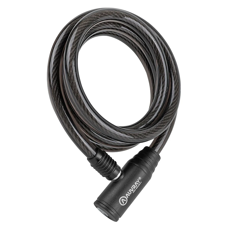 Antivol Vélo Spiral A Clé Auvray Spécial Loueur Diam 10 mm L 1.50 M (En Sachet Individuel Sans Support)