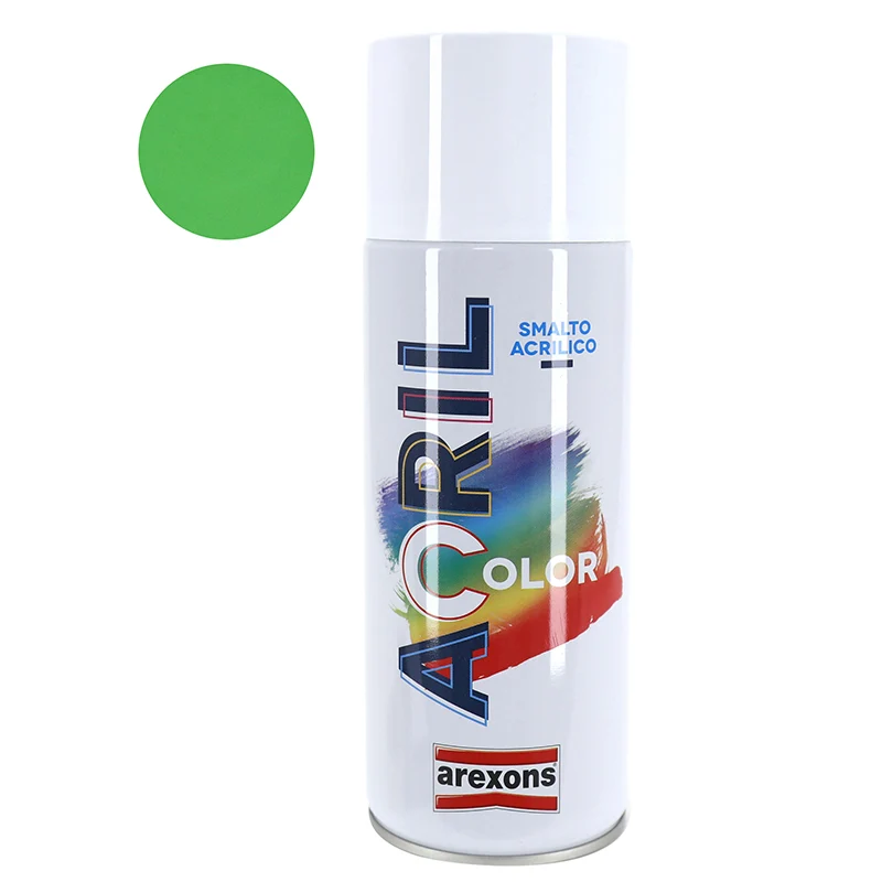 Bombe De Peinture Arexons Acrylique Vert Ral 6018 (Kawasaki-Derbi) (Aerosol 400 Ml) (3981)