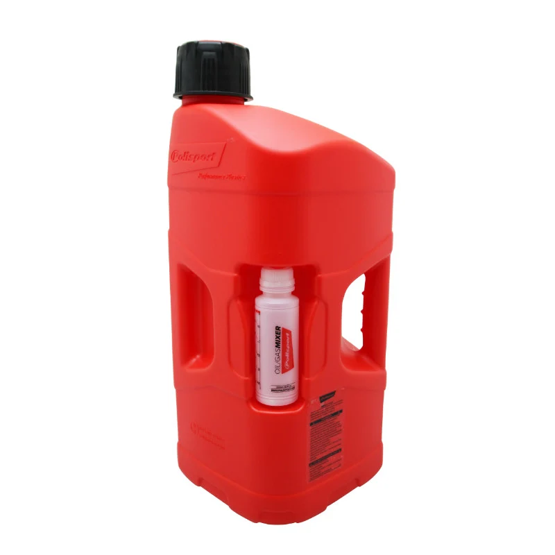 Jerrycan-Bidon Polisport Prooctane 20 L Rouge (Avec Tube) Et Bidon 250 Ml (Doseur Huile)