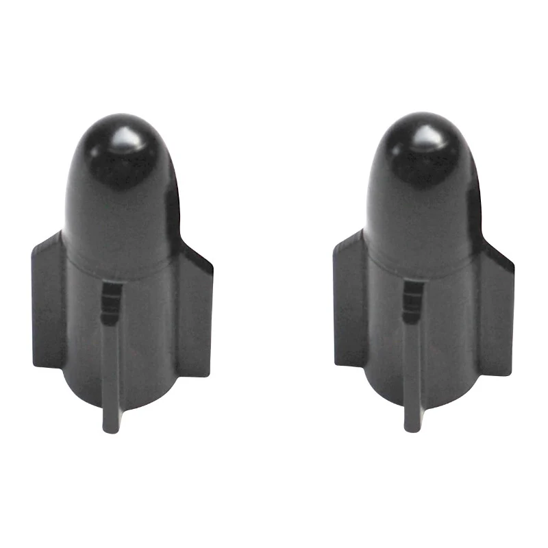 Bouchon De Valve Scoot-Cyclo Replay Vs Rocket Alu Noir (Paire)