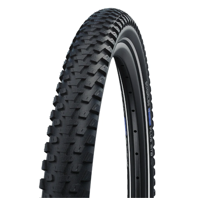 Pneu VTT Suv 27.5 X 2.25 Schwalbe Marathon Plus MTB Crampons Noir Tr (57-584) Renfort Flanc Reflex Homologué VAE E50