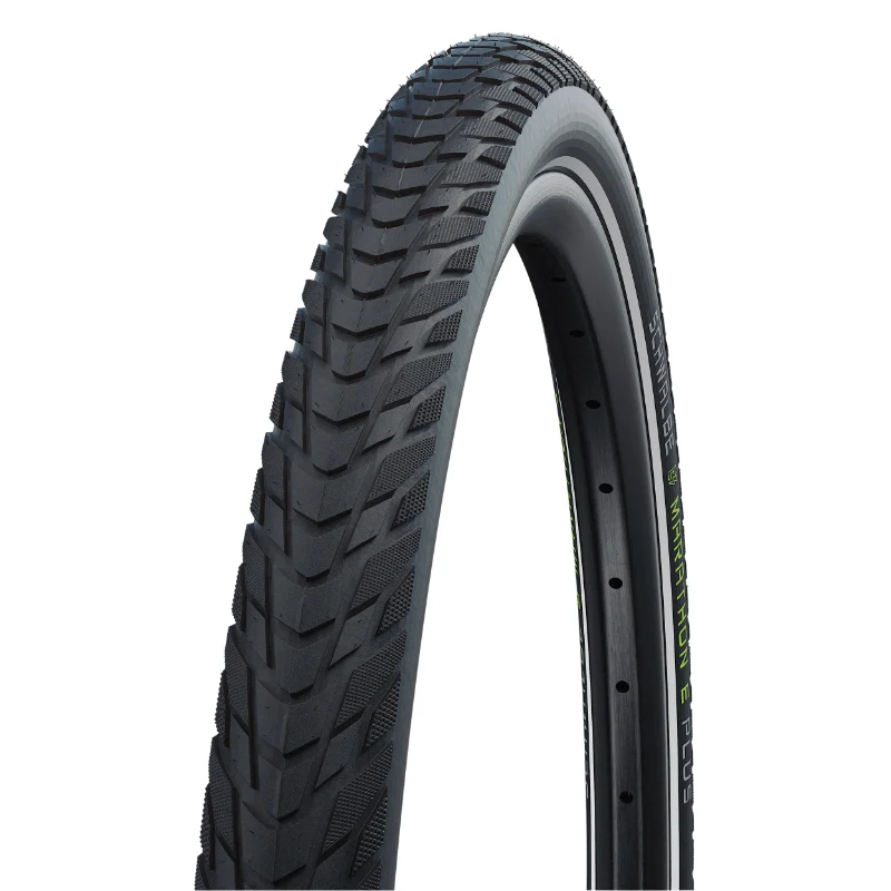 Pneu VTC - VAE Urbain 700 X 38 Schwalbe Marathon E-Plus Noir Tr (38-622) Renfort 5 mm Flanc Reflex Homologué VAE E50