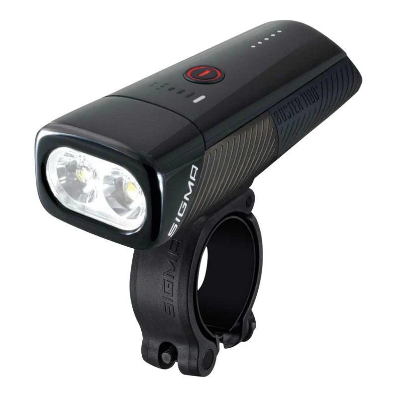 Éclairage Vélo Usb Avant Sigma Buster 1100 Lumen Visibilite 170M (Autonomie 2H À 16H) Batterie Iion Recharge Usb - Fixation Cintre