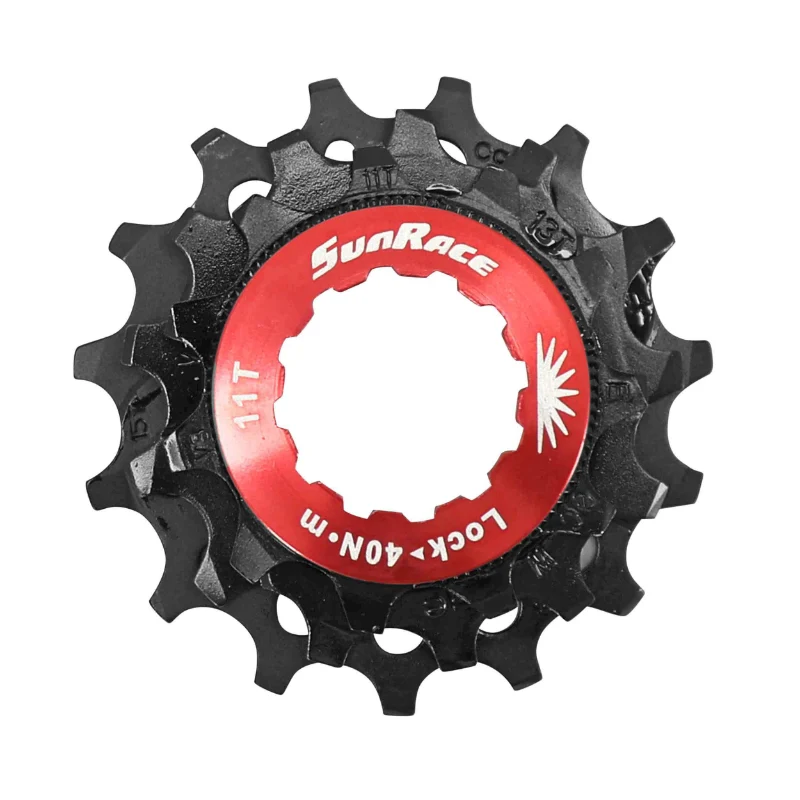 Kit 3 Pignons Sunrace Pour Cassette 12V. 11-13-15 Noir Avec Econtre Écrou Blocage