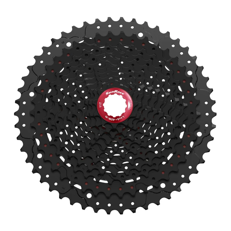 Cassette 11V. Sunrace Mx8 11-51 VTT Pour Shimano Noir (Livree En Boite)