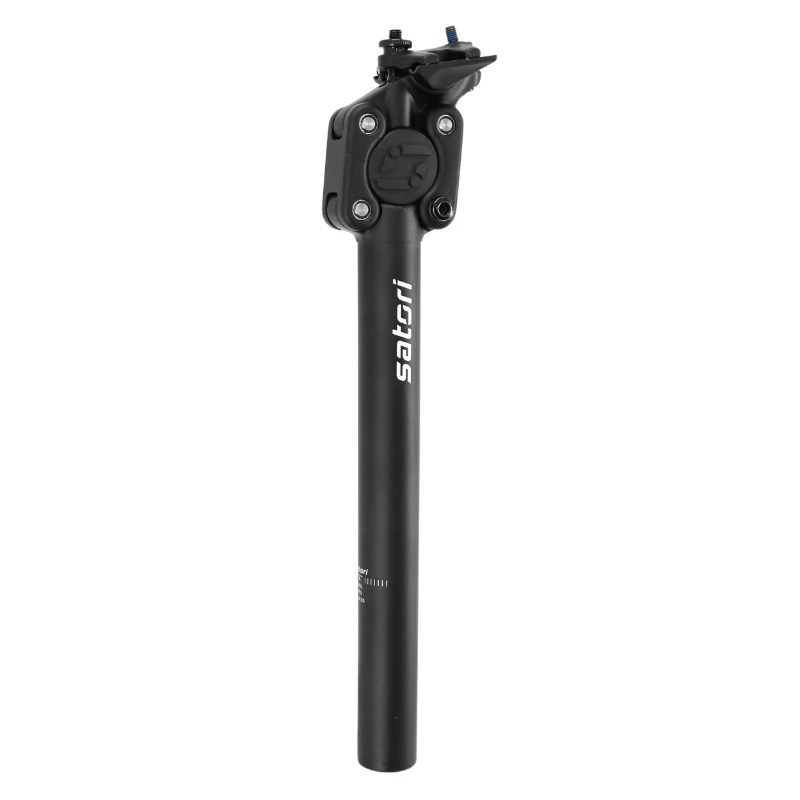 Tige De Selle VTT Suspension Avec Elastomere 70-90Kgs Satori Diam 30.9 L350 mm Noir (En Boite)