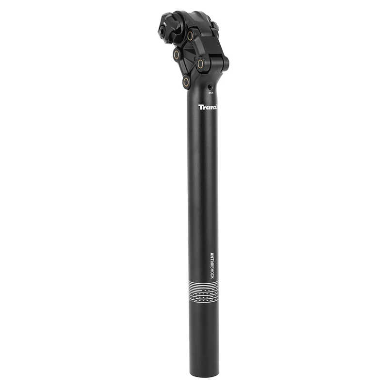 Tige De Selle VTT Suspension Avec Elastomere Tranz-X Diam 31.6 L360 mm Noir (Livre Sur Carte)