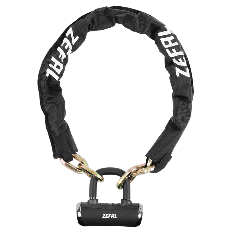 Antivol Vélo Chaîne Avec U A Clé Zefal K-Traz M18 Diam 10 mm Noir 1.10M Avec 3 Clés - Sécurité Maximale -