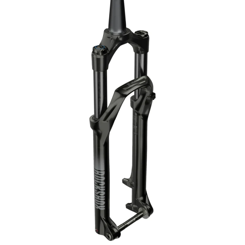 Fourche VTT 29 " Rockshox Judy Silver Tk Solo Air Noir Pour Frein A Disque (Cone 39.8 mm En Bas) Pivot Conique Lisse 1"1-8-28,6 Avec Axe Traversant Boost 15X110 Extérieur Réglable-Blocable Deb. 130 mm