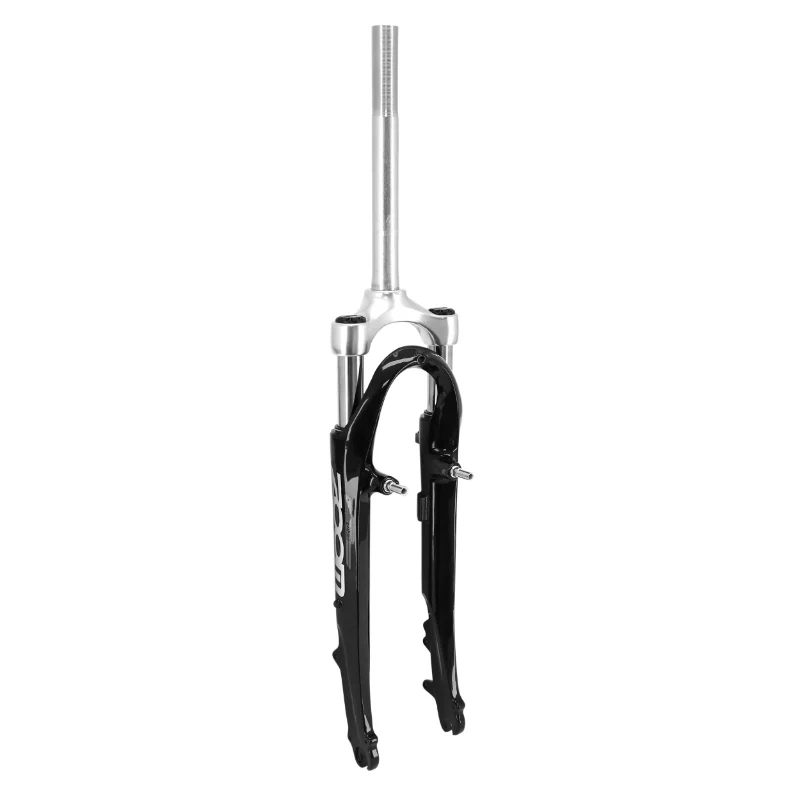 Fourche VTC 28 " Zoom Alu Ressort Noir Deb. 45 mm Pivot (200-60) Filete 1"-25,4 - 22,2 Intérieur Compatible V-Brake-Disque