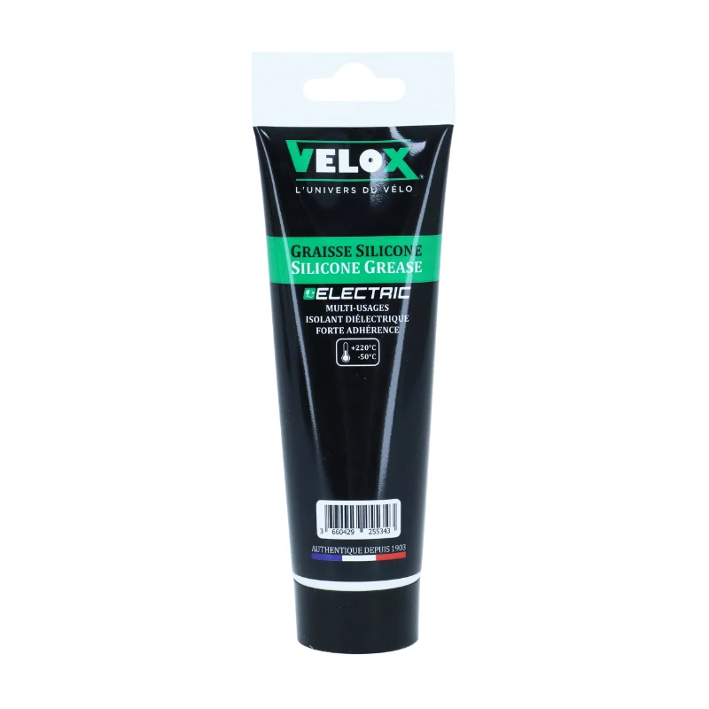 Graisse Vélo Velox Silicone Pour VAE - Isolant Dielectrique (Tube 100Ml) - Insoluble Dans L'Eau