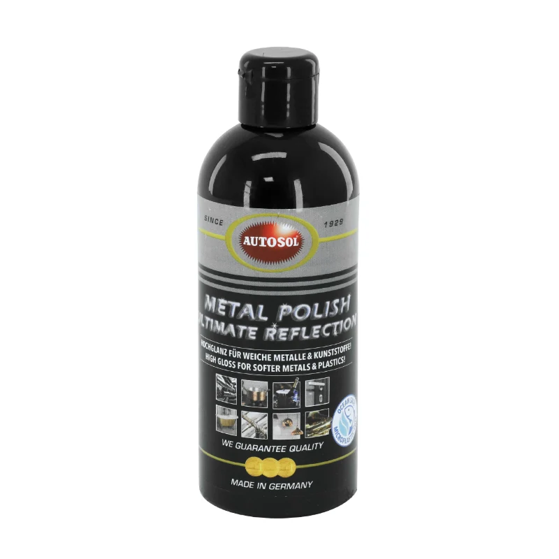 Polish Métal Autosol Ultimate Reflection Liquid (Flacon 250 Ml) (Haute Brillance Sur Toutes Surfaces) (Made In Germany - Qualite Premium)