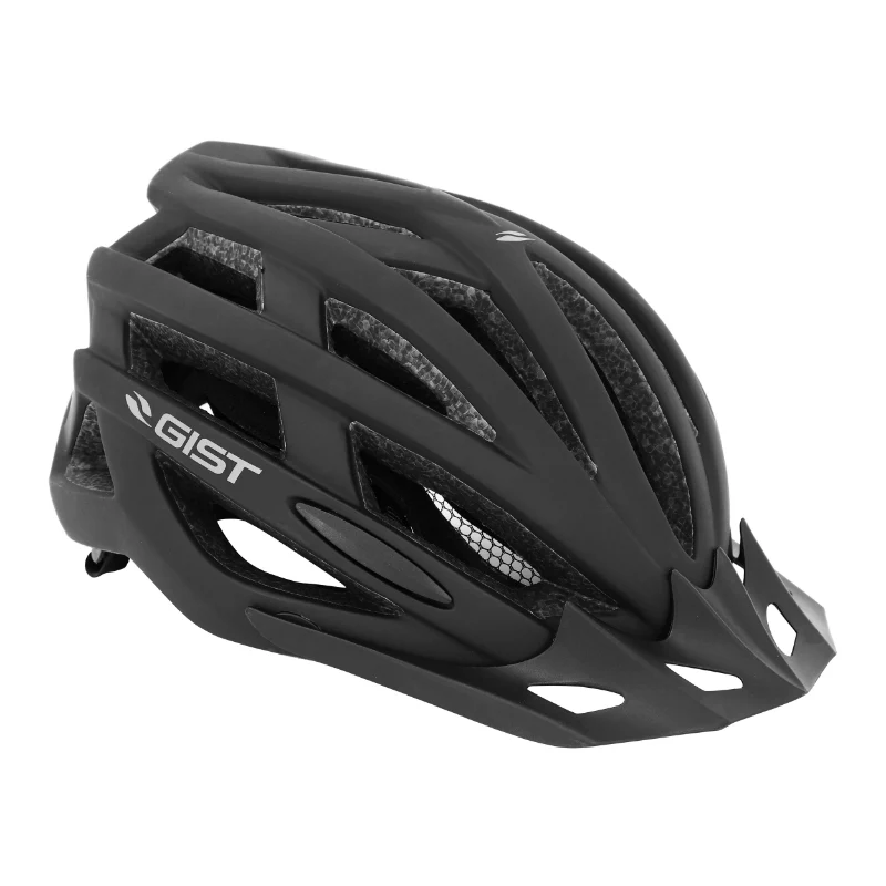 Casque Vélo Adulte Gist E-Bike Planet One Plus Urban Noir Mat In-Mold Taille 56-62 Réglage Molette 212 G - Éclairage Intégré