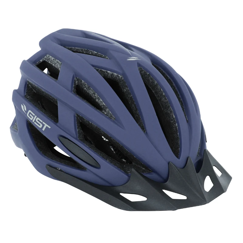Casque Vélo Adulte Gist E-Bike Planet One Plus Urban Bleu Mat In-Mold Taille 52-58 Réglage Molette 212 G - Éclairage Intégré