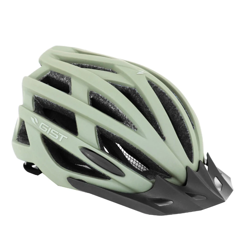 Casque Vélo Adulte Gist E-Bike Planet One Plus Urban Gris Mat In-Mold Taille 52-58 Réglage Molette 212 G - Éclairage Intégré