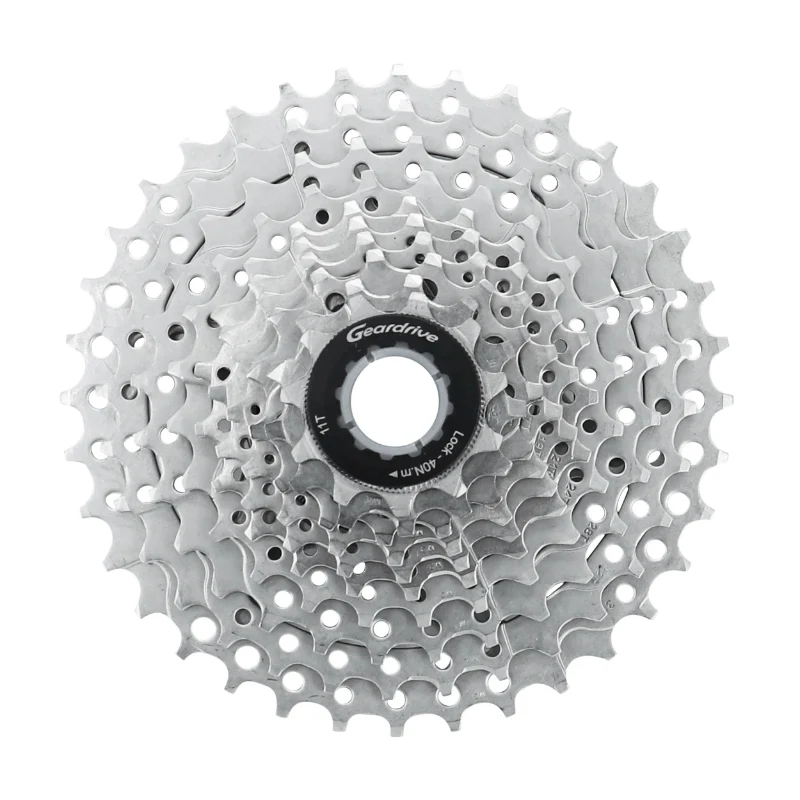 Cassette 10V. P2R 11-36 Pour Shimano-Sram VTT Argent (11-13-15-17-19-21-24-28-32-36)