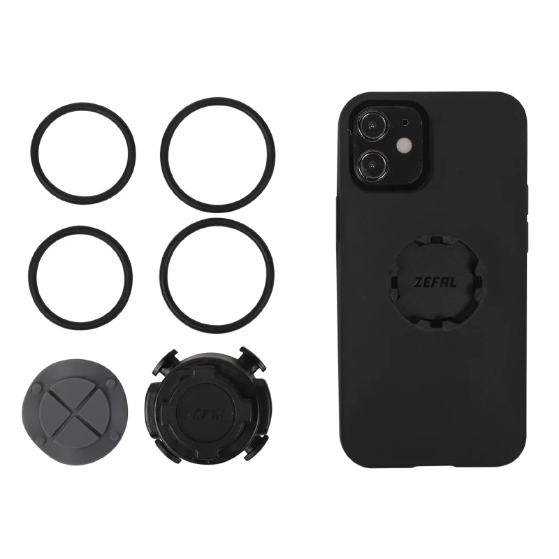 Support Smartphone-Telephone Zefal Z Console Lite Avec Protection Pour Iphone 12 Mini (5.4") Étanche Avec Support Rotatif