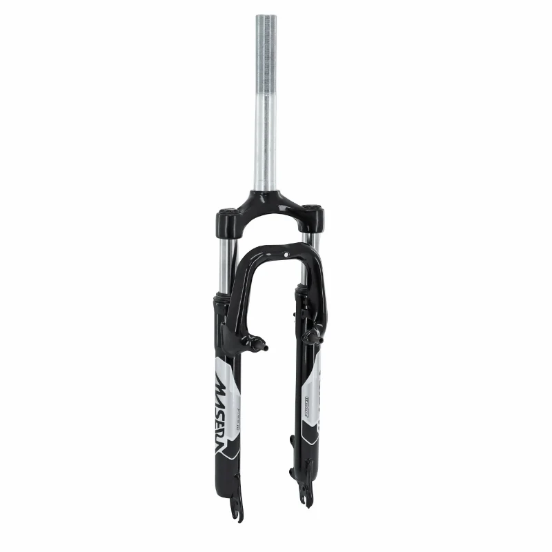 Fourche VTT 26 " Zoom A Suspension Acier Ressort-Elastomere Pour V-Brake Et Disque Noir Deb. 60 mm Pivot (230-100 mm) Filete 1"1-8-25,4 Intérieur