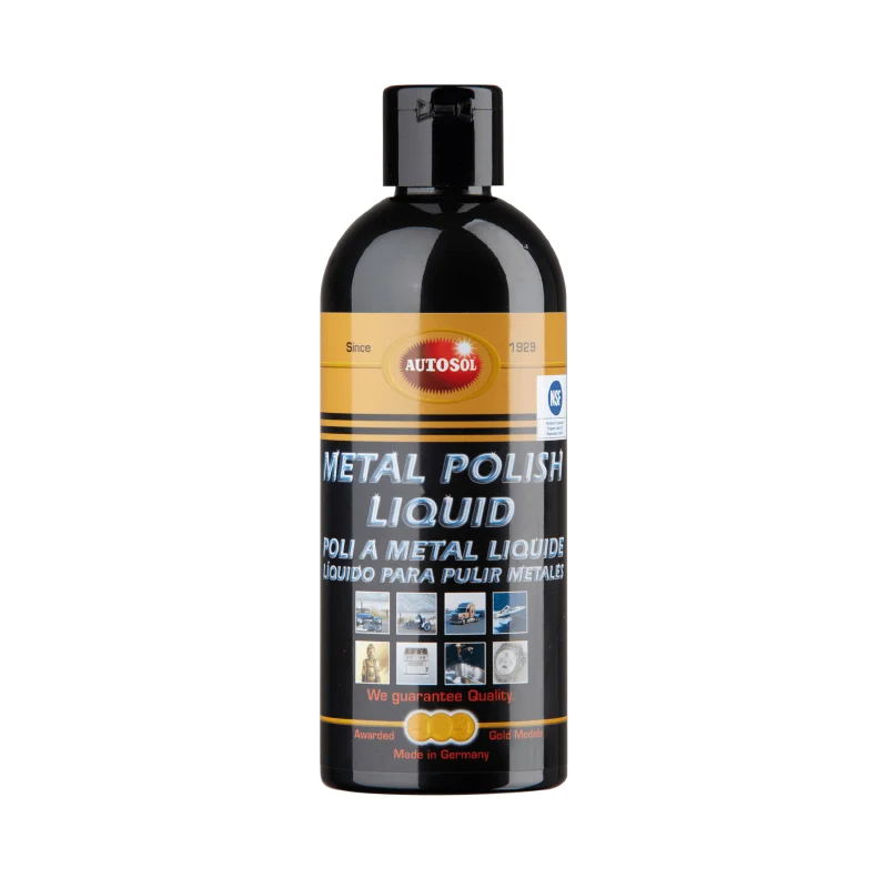 Polish Métal Autosol Liquid (Flacon 250 Ml) (Entretien Tous Metaux : Alu, INOX, Acier...) (Made In Germany - Qualite Premium)