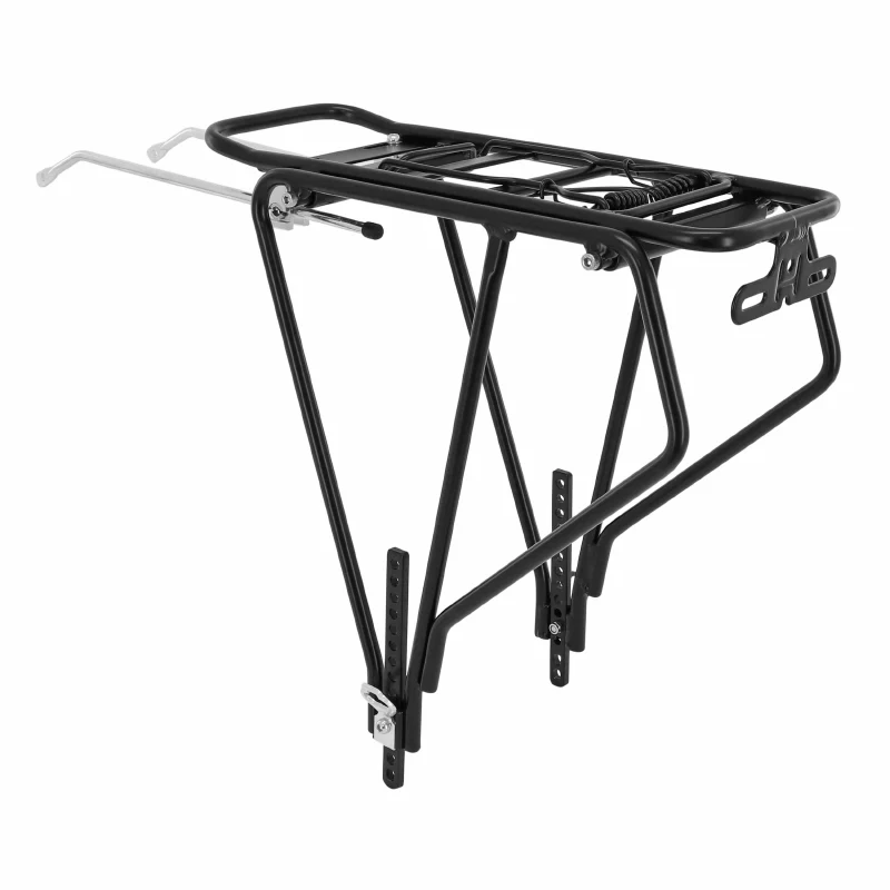 Porte Bagage Vélo Arrière A Tringles P2R Alu Noir Réglable Pour Fat Bike 26"-27.5"-29" 5 Largeur Réglable De 135 À 205 mm