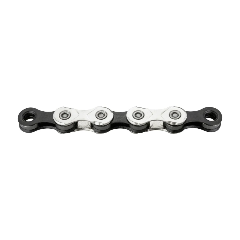 Chaîne Vélo 11V. Route-VTT Kmc Argent-Noir 114 Maillons Compatible Shimano-Sram (En Boite)
