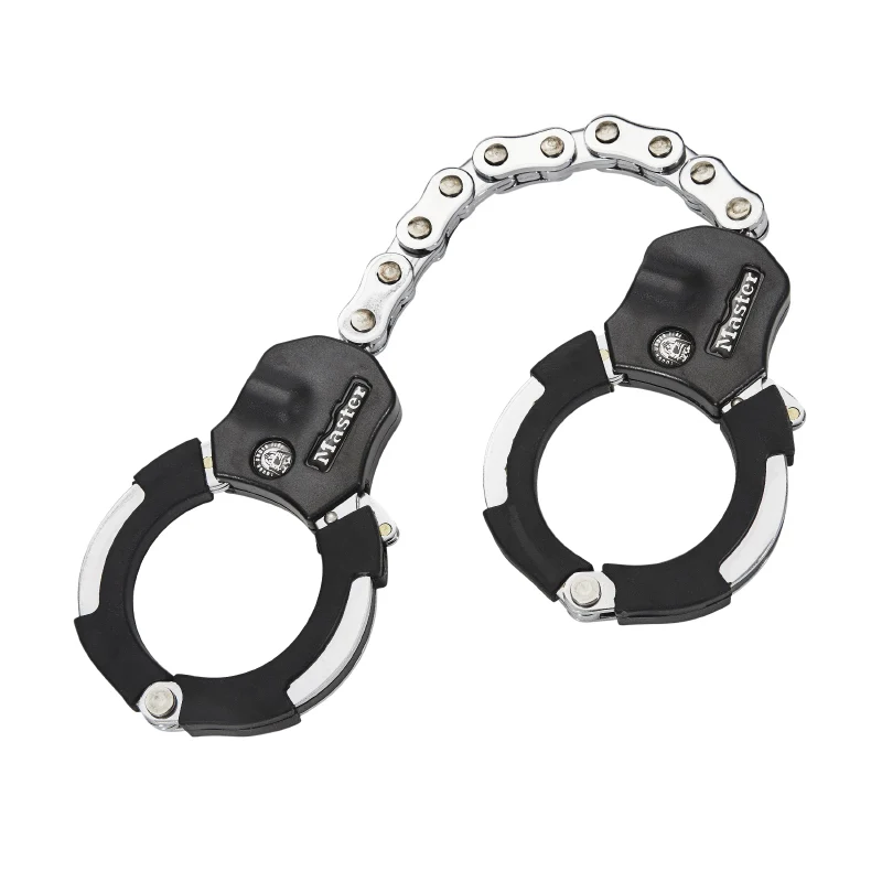 Antivol Vélo - Trottinette A Menotte Masterlock Street Cuff L55 cm - Livre Avec 4 Clés - Niveau Sécurité 9 - Homologué Fub 1 Etoile