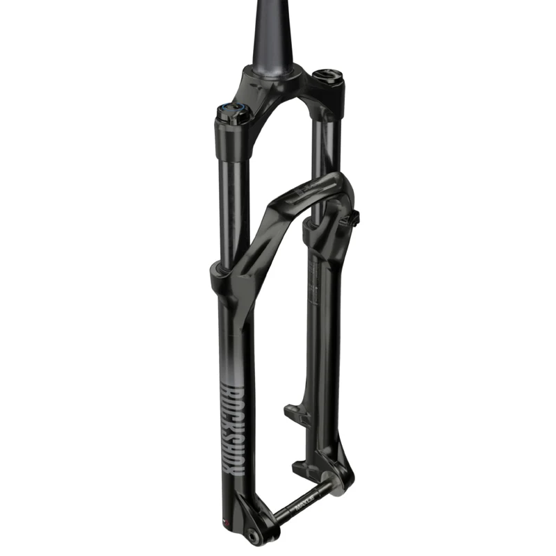 Fourche VTT 27.5 " Rockshox Judy Silver Tk Solo Air Noir Pour Frein A Disque (Cone 39.8 mm En Bas) Pivot Conique Lisse 1"1-8-28,6 Avec Axe Traversant Boost 15X110 Extérieur Réglable-Blocable Deb. 120 mm
