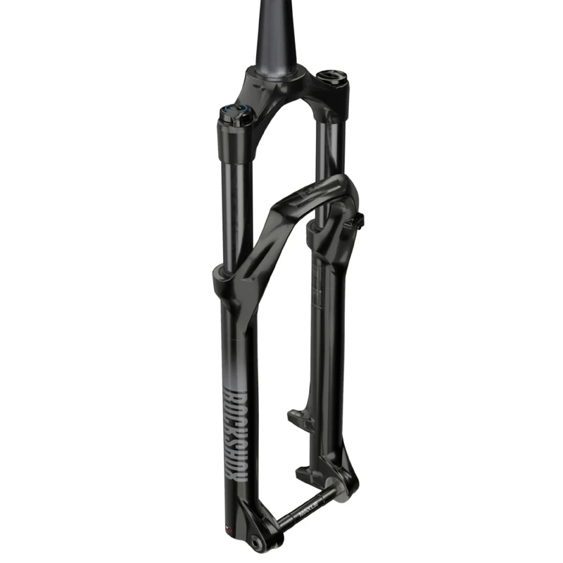 Fourche VTT 29 " Rockshox Judy Silver Tk Solo Air Noir Pour Frein A Disque (Cone 39.8 mm En Bas) Pivot Conique Lisse 1"1-8-28,6 Avec Axe Traversant Boost 15X110 Extérieur Réglable-Blocable Deb. 120 mm