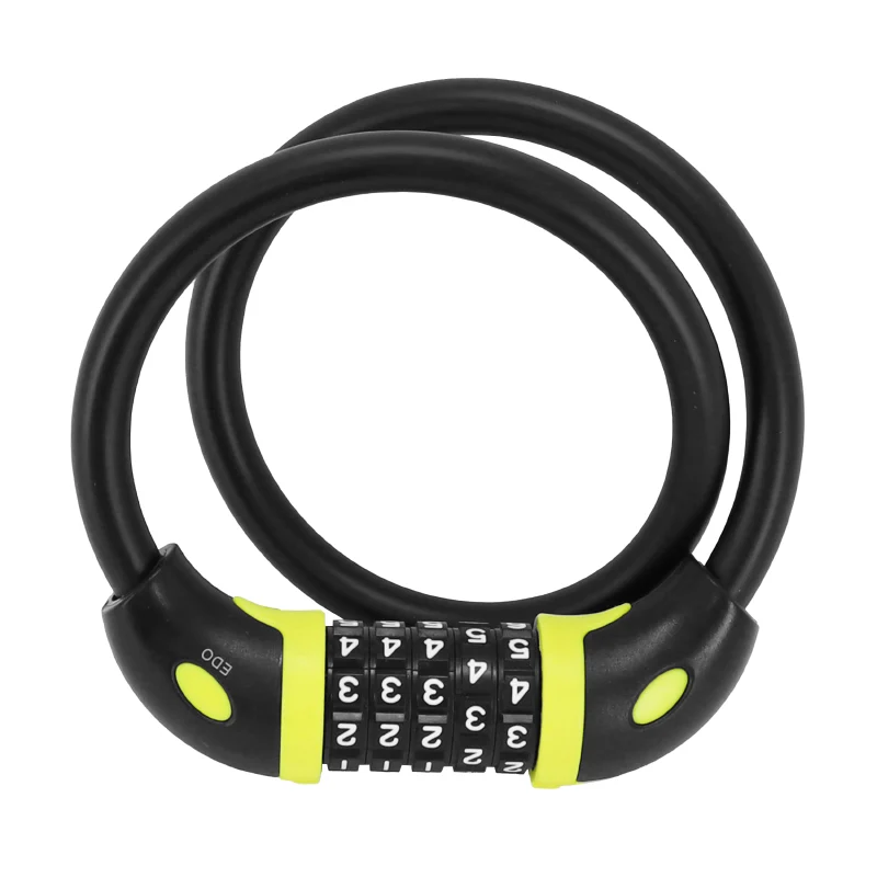 Antivol Vélo Câble A Combinaison - Code Auvray Diam 12 mm L 65 cm Noir Mat