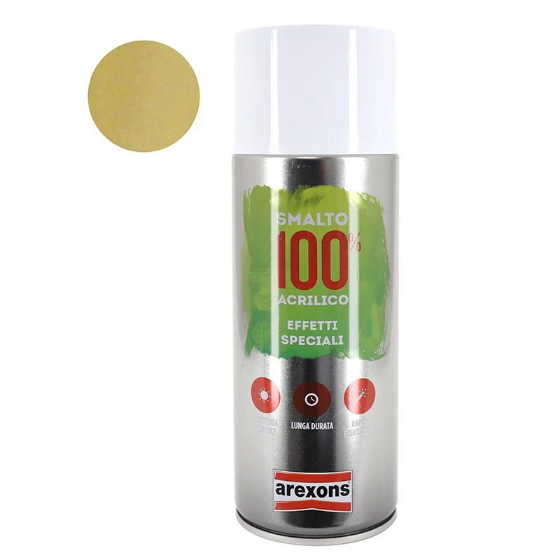Bombe De Peinture Arexons Acrylique 100 Effet Or Aerosol 400 Ml (3439)