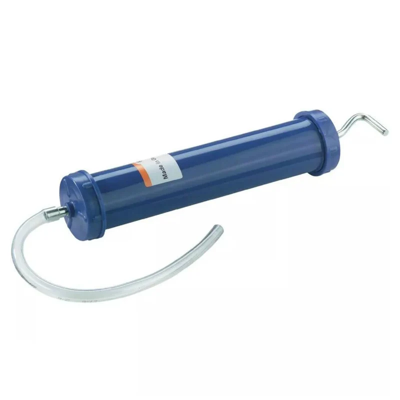 Seringue Huile Pressol Standard Acier Couvercles Plastique Bleu 500Ml (Vendu A L'Unite)