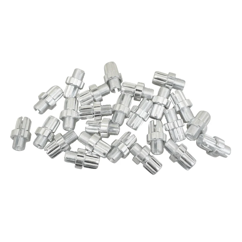 Vis Creuse Tendeur De Câble Vélo M10 Fendue Alu Argent (Sachet De 25 Pieces)