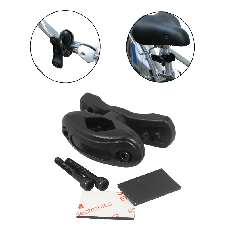 Support Pour Porte Bidon Newton Résine Noir Fixation Cintre-Potence-Tige De Selle - Compatible Diamètre 22 À 36 mm