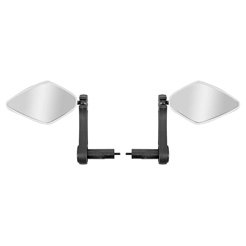 Rétroviseur Vélo Droit Et Gauche Newton Losan Blanc Fixation Sur Cintre Pour VAE Et Trottinette (Miroir 10X5,5 cm)(Paire)