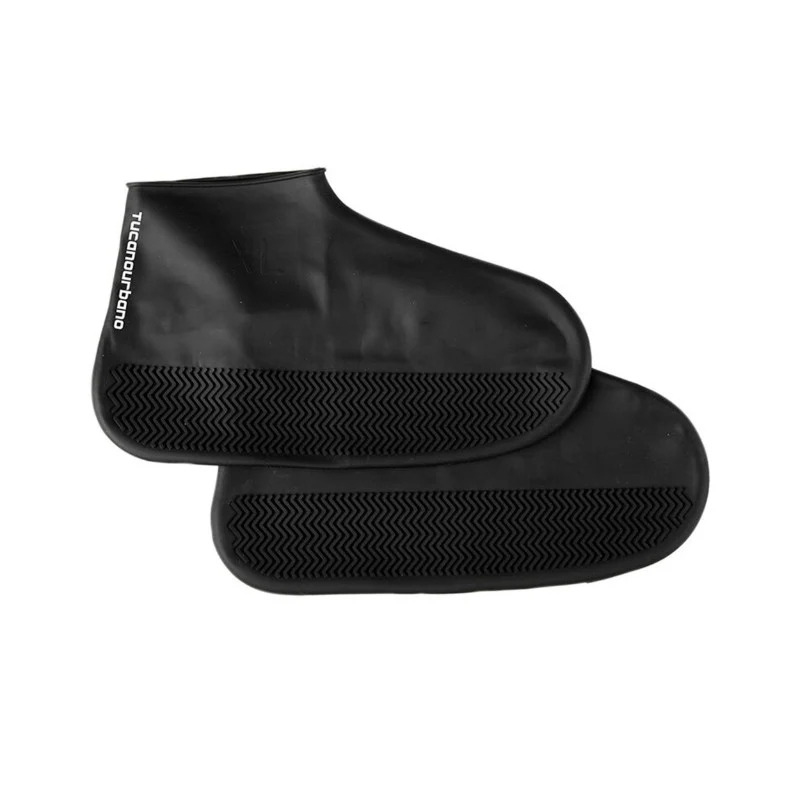 Couvre Chaussures Tucano Footerine En Silicone Impermeable Noir Taille L Pour Chaussures 41 A 46 (Semelle Anti-Glisse)