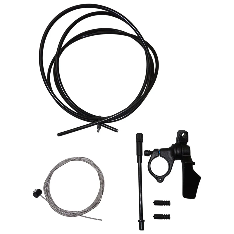 Levier Pour Tige De Selle Télescopique Satori Alu Noir Fixation Cintre VTT (Livre Avec Câble)