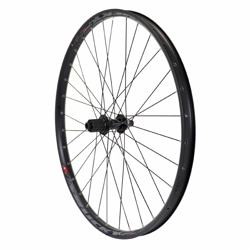 Roue VTT Disque 27.5" Trucky 30 Tubeless Ready Arrière Centerlock Noir Moyeu Shimano Tc500 11-10V Axe Traversant 12-142 Jante 30C 32 Rayons