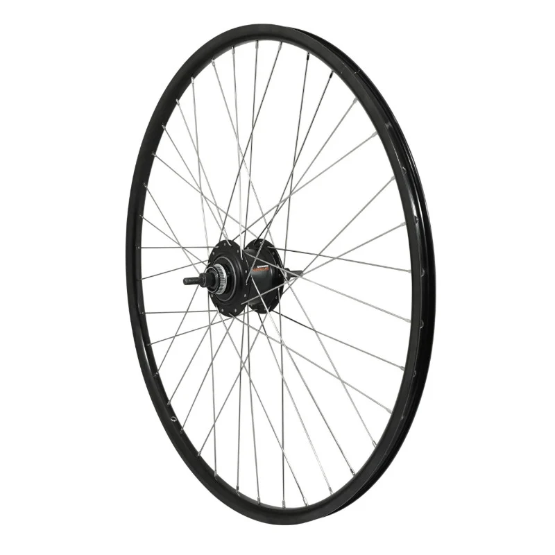 Roue VTC 700 X 35 - 28" Er20 Arrière Noir Double Paroi Moyeu Nexus Inter 7V Disque Centerlock 36 Rayons INOX(Sg-C3001-7D) Jante 622-19