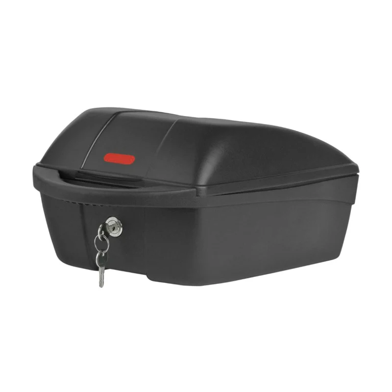 Top Case Vélo Polisport 11L Noir Fixer Directement Sur Porte Bagages A Clé (Long 30,5 cm X Larg 24,5 cm X Haut 18,5 cm) - Poids Max 5 Kg