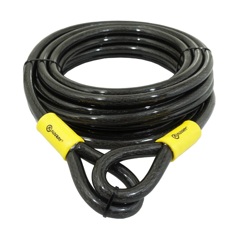 Antivol Vélo Câble A Boucle Auvray Magasin Renforcé Diam 15 mm - L 9 M