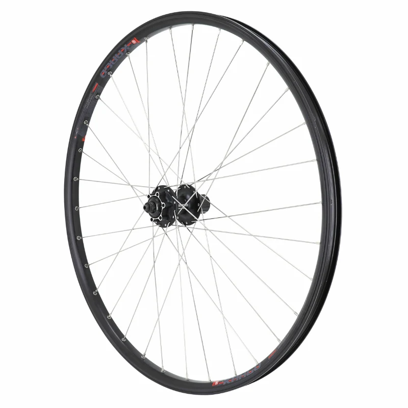 Roue VTC - Cargo - VAE - E-Bike - Longtail Disque Blocage 700 X 35 - 28" Velox Kargo L Moyeu Shimano Deore M475 Arrière Noir Cassette 11-10-9-8V Disque 6 Trous (Renforcé) Jante 25C 32 Rayons INOX