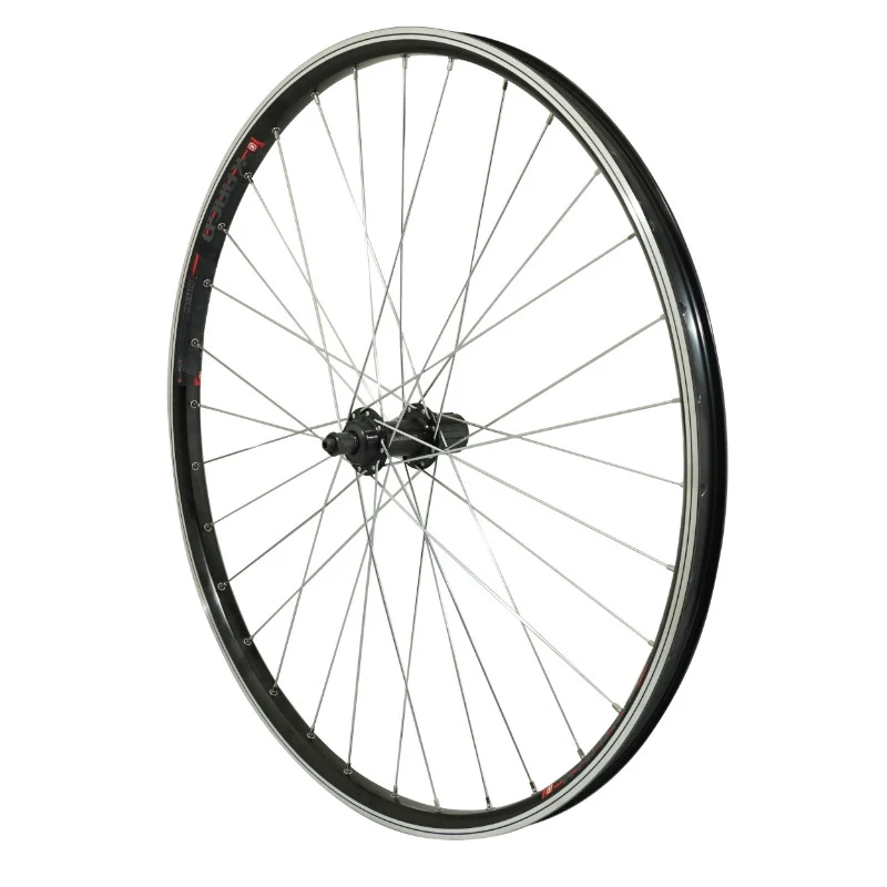 Roue VTC - Cargo - VAE - E-Bike - Longtail Patin Blocage M840 Kargo Arrière Noir Moyeu Shimano Qc300 Cassette 10-9-8V (Renforcé) Rayon Zing Jante 25C 32 Rayons -Poids Max 180 Kg-