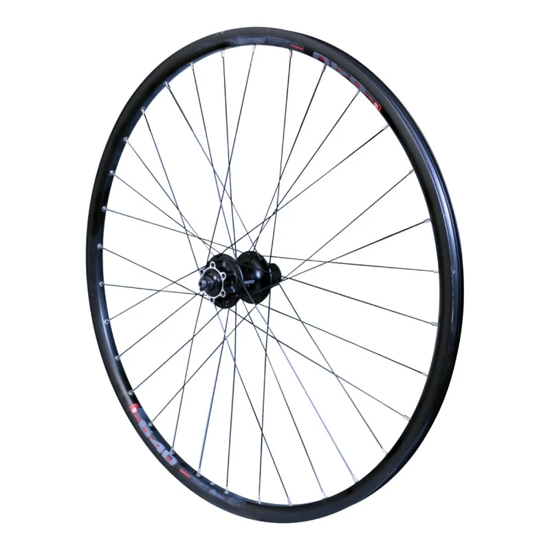 Roue VTC -VAE Disque Blocage 700 X 35 - 28" M910 Arrière Noir Moyeu Shimano M475 Cassette 11-10-9-8V Disque 6 Trous Tubeless Ready Jante 21C 32 Rayons