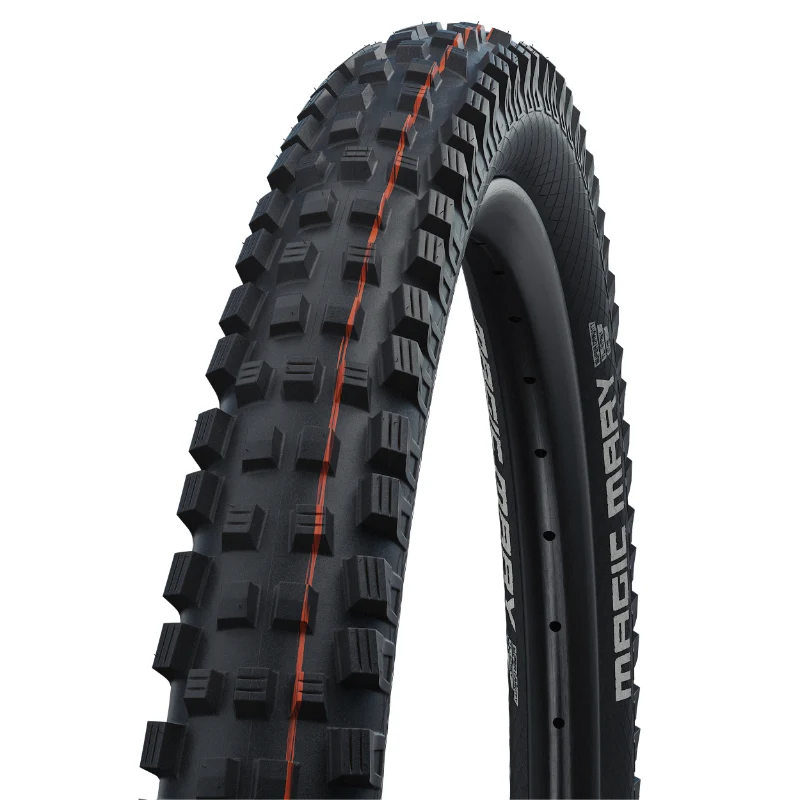 Pneu VTT Gravity 29 X 2.60 Schwalbe Magic Mary Evo Addix Super Gravity Soft Noir Tubeless Ready Ts (65-622) Compatible VAE