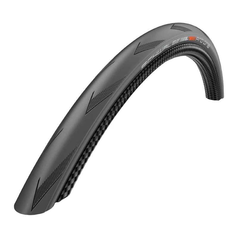 Pneu Route 700 X 25 Schwalbe Pro One Noir Tubeless Ready Ts (25-622) Renfort V-Guard Addix - Technologie Sans Crochet Pour Giant - Zipp