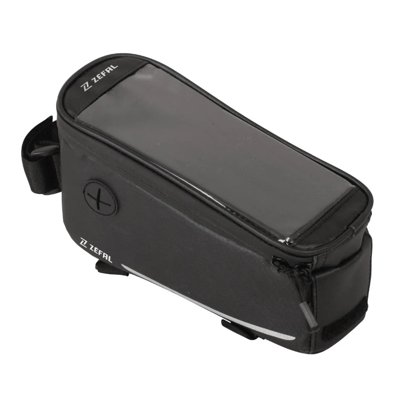 Sacoche De Cadre Vélo Zefal Z Console T1 0,8L Noir Avec Support Smartphone Étanche Fixation Velcro
