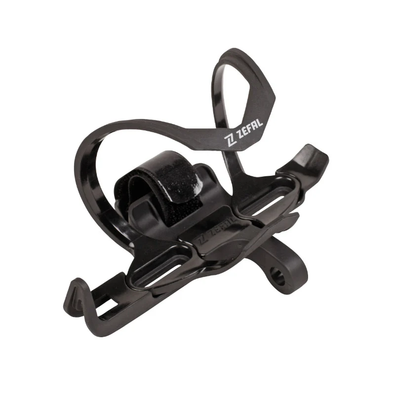Porte Bidon Zefal Pulse Z2I Composite Noir Sortie Laterale Reversible Avec Support Cartouche Et Gonfleur CO2 - 52G